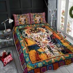 Elephant Mandala Quilt Bedding Set Geembi™