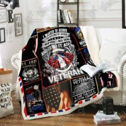 Proud US Veteran Sofa Throw Blanket NH99 Geembi™