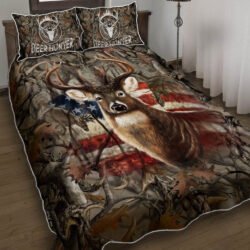Deer Hunting. Hunter Quilt Bedding Set Geembi™