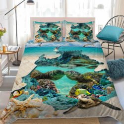 Sea Turtle Couple Quilt Bedding Set Geembi™