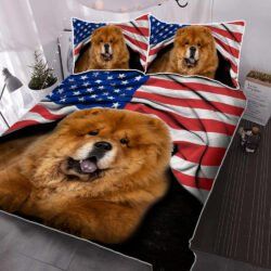 Chow Chow American Patriot Quilt Bedding Set THH2903QSv25