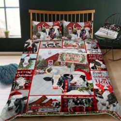 Have Yourself A Merry Little Christmas. Cow Quilt Bedding Set Geembi™