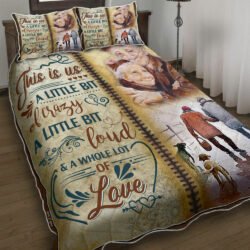 This Is Us A Little Bit Of Crazy A Whole Lot Of Love. Old Couple Quilt Bedding Set Geembi™