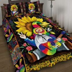 Be Kind Hippie Gnomes Quilt Bedding Set Geembi™