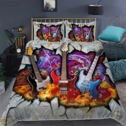 Electric Guitar Quilt Bedding Set Geembi™