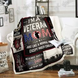 Proud Veteran Mom Sofa Throw Blanket NP186 Geembi™