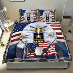 United States Army Veteran American US Quilt Bedding Set Geembi™