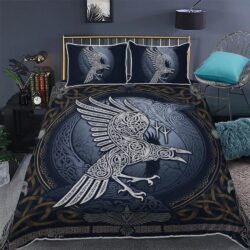 For I Am The Raven, The Child Of Odin Quilt Bedding Set Geembi™