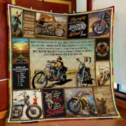 The Ride Goes On, Biker Quilt Blanket Geembi™