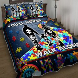 You'll Never Walk Alone Autism Quilt Bedding Set Geembi™