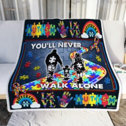 You'll Never Walk Alone Autism Sofa Throw Blanket Geembi™
