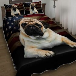 Pug Dog Quilt Bedding Set Geembi™