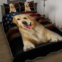 Golden Retriever Quilt Bedding Set Geembi™