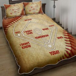 Who's On First Baseball Quilt Bedding Set Geembi™