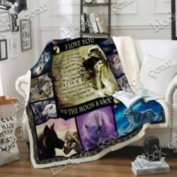 I Love You To The Moon And Back Sofa Throw Blanket SS226 Geembi™