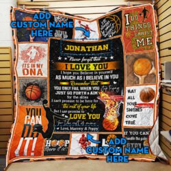 Personalized Basketball, Believe In Yourself Quilt Blanket Geembi™