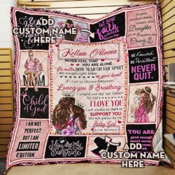 Personalized To My Girl, I Will Always Be There To Support You Quilt Blanket Geembi™