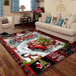 Personalized Christmas Red Truck Custom Name Quilt Blanket Geembi™