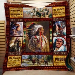 Warrior Quilt Geembi™ Proud To Be Native American Quilt