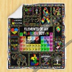 Elements Of An Autism Boy Sofa Throw Blanket Geembi™
