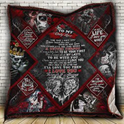 To My Only Love, Skull Couple Quilt Geembi™