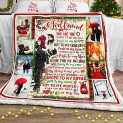 To My Girlfriend - Love Of My Life Christmas Sofa Throw Blanket Geembi™