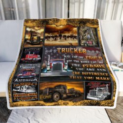 Trucker - May you be Proud Sofa Throw Blanket Geembi™