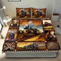 Steam Railroad Quilt Bedding Set Geembi™