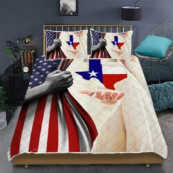 God Bless Texas Quilt Bedding Set Geembi™