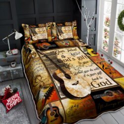 Your Talent Is God’s Gift, Guitar Quilt Bedding Set Geembi™