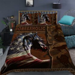 Patriotic Horse Quilt Bedding Set Geembi™
