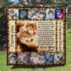 I Love You The Most - Wolves Quilt Geembi™