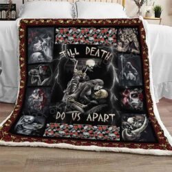 Till Death Do Us Part - Skull Sofa Throw Blanket Geembi™
