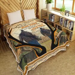 To My Son Wherever Your Journey In Life May Take You. Dad And Son Hunting Quilt Blanket Geembi™