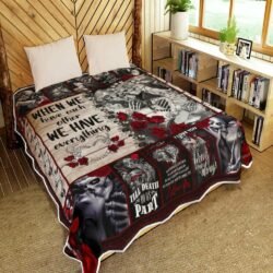 Skull Husband And Wife. When We Have Each Other We Have Everything Quilt Blanket Geembi™