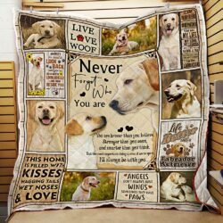 Never Forget Who You Are, Labrador Retriever Quilt Blanket Geembi™