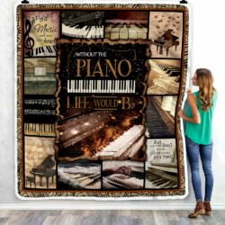 Without The Piano Life Would Bb Sofa Throw Blanket Geembi™