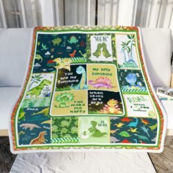 My Sunshine Dinosaur Sofa Throw Blanket Geembi™