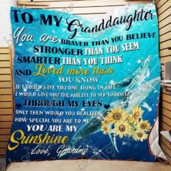 From Grandma To Beloved Granddaughter Sofa Throw Blanket NP126 Geembi™