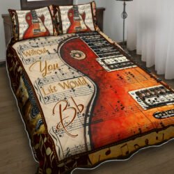Without You Life Would Bb Guitar Quilt Bedding Set Geembi™