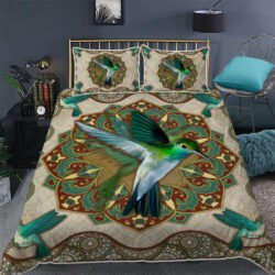 Beautiful Hummingbird Quilt Bedding Set Geembi™