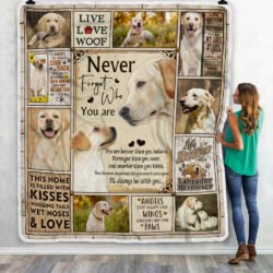 Never Forget Who You Are, Labrador Retriever Sofa Throw Blanket Geembi™