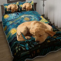 Labrador Starry Night Quilt Bedding Set Geembi™