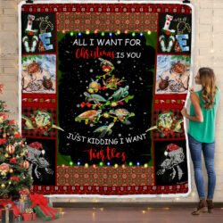 I Want Turtles Christmas Sofa Throw Blanket Geembi™