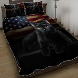 Black Cats Make Me Happy Quilt Bedding Set Geembi™