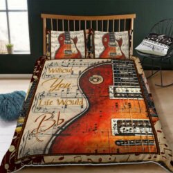 Without You Life Would Bb Guitar Quilt Bedding Set Geembi™