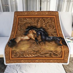 Couple Horse Sofa Throw Blanket Geembi™