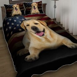 Yellow Labrador Quilt Bedding Set Geembi™