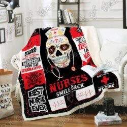 Skull Nurse Sofa Throw Blanket DK516 Geembi™