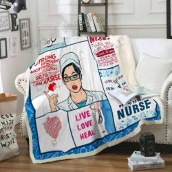 Proud To Be A Nurse Sofa Throw Blanket SS083 Geembi™